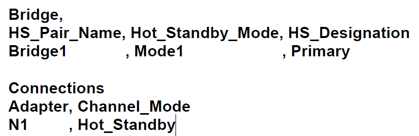 Hot Standby Mode 1 Diagram